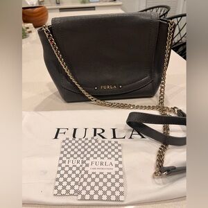 Furla grey Leather Crossbody Bag